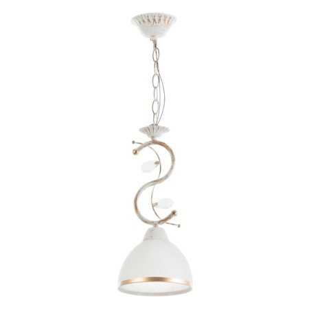 Lamp Bayerlux 59301/1 E27 40W white with a golden patina 15.5x15x32 cm