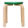 Stool "Chamomile", green color, transparent varnish, 2 growth group
