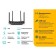 Wireless TP-Link Archer C6U AC1200, 1000 Mbps, 4 ports, 4G Ready, Black