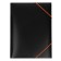 A4, 500 μm elastic band, calligrata, root of 15 mm, black, mix (neon colored elastic bands)