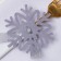A set for the decor of the dining rooms "Snowflake", 4 pcs, gray 7x8 cm 100% p/e, felt