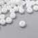 Glass 8/0 "Marshmallow. Matte. Snow White" 10 grams