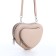Bag Women's Cross-Bodi with a zipper, beige color
