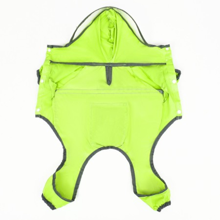 Dog ovens, demi -season with a visor, size S (DS 28, OG 41, Osh 31 cm), Green-10