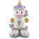 Foil ball 44 "Unicorn with ice cream", figure on a stand, under the air, ind. Packaging