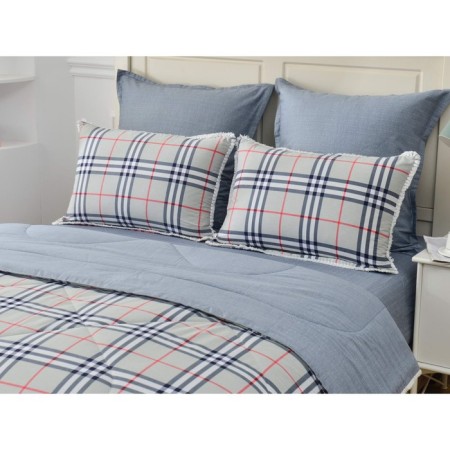Duet set: sheet, blanket, pillowcase, size 230x250 cm, 150x210 cm - 2 pcs, 50x70 cm - 2 pcs, 70x70 - 2 pcs-1