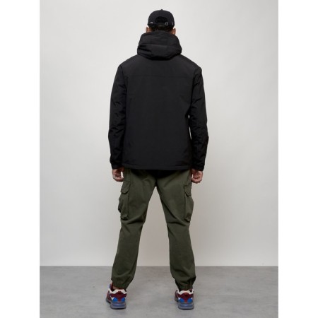 Male spring jacket, size 50, black color-7