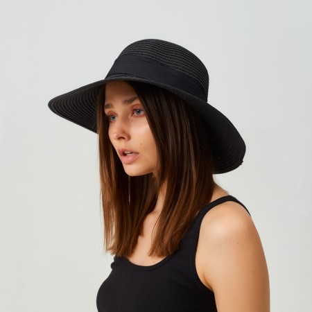 Women's hat minku "Beach", size 56-58, black color-5