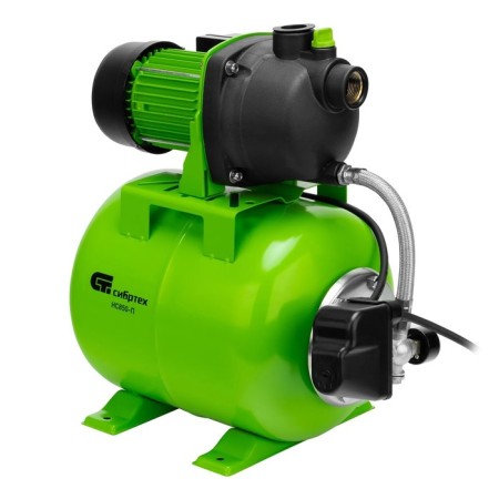 SIBRTEK NS850-P pumping station, 850 W, pressure 42 m, 58 l/min, tank 19 l, cable 1.2 m-3
