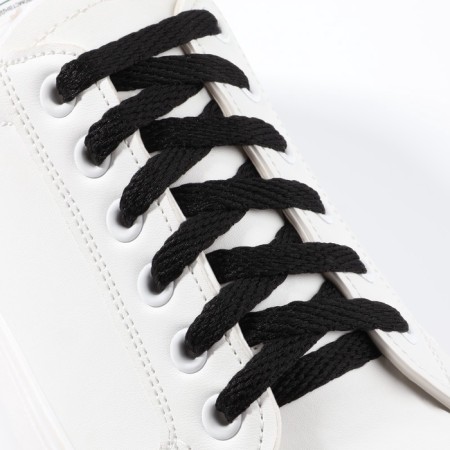 Shoes for shoes are flat, 8 mm, 70 cm, packing 25 pcs, black color-1