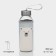 A glass bottle in a white bear cover, 300 ml, h = 17 cm