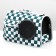 Overnight bag with organizer and porthole, 43 x 24 x 28 cm, white/green