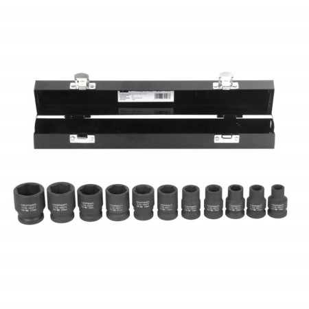 Set of end heads Wiederkraft WDK-710, shock, 1/2 ", 10-27 mm, 11 pcs., Case
