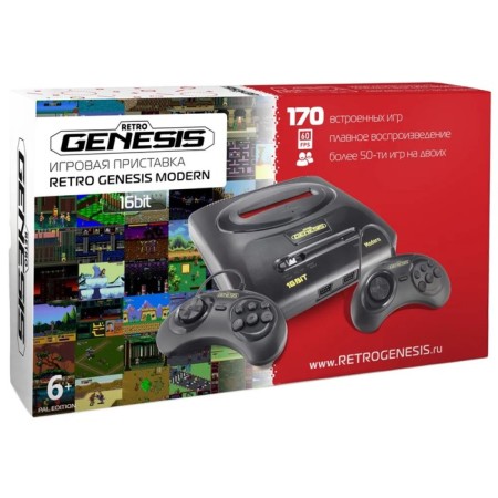 SEGA Retro Genesis Modern, 16-bit, 170 games, 2 gamepads-2