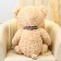 Soft toy "Bear" curly, 70 cm, beige color