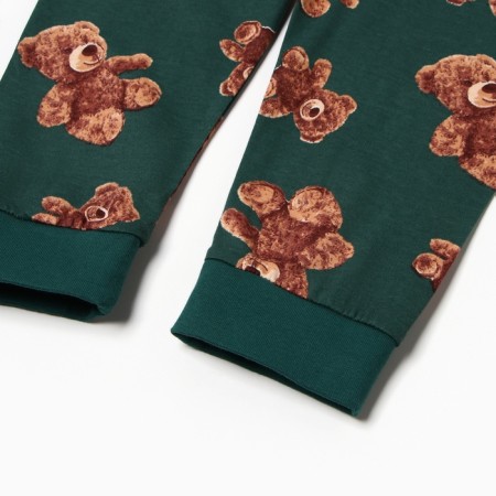 Pajama nursery (fufaika/trousers), green color, height 110-4