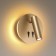 Lamp Beam, 9w LED, 3000K, 363LM, color gold