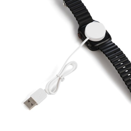 Smart hours, 180 mAh, IPS, 240x282, Android 5.0+, iOS 10+, silicone strap, black-5