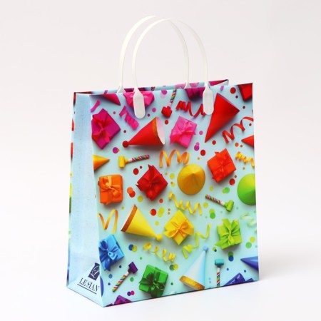 New Year. New Year's package "Holiday" Soft plastic 26 x 23 cm.