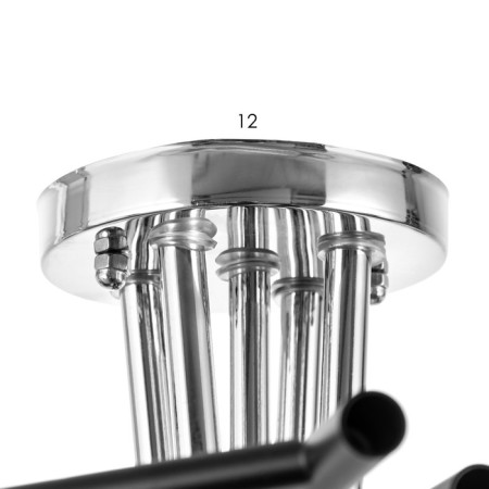 Luer "Indis" 5he27 40W Black-chromium 60x60x28 cm-7