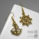 Earrings Metal "Sailor", Color Black Gold