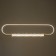 Bayerlux lamp "RUKI" 57W LED gold 83x4.5x21cm