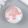 Pen for the casket ceramics, metal "Pink Elephant" 3.8x3.8x2.8 cm