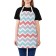 Apron kitchen with a photo print "Classic zigzags", adjustable, size OS