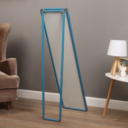 Interior mirror, acrylic, 35 x 125 cm. Blue,-1