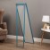 Interior mirror, acrylic, 35 x 125 cm. Blue,