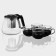 Glass Tea -glass set "Cleo", 5 items: kettle 900 ml, 4 mugs 150 ml