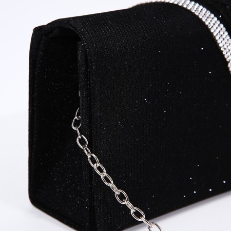 Magneta bag bag, long chain, black color-3