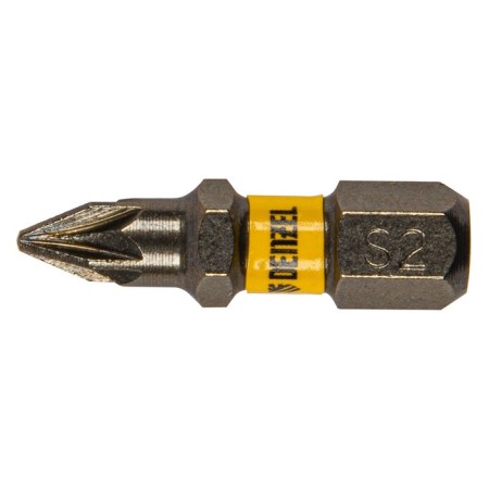 Denzel 11653 bit set, hexagonal profile, PZ1 x 25 mm, steel S2, 10 pcs.-1