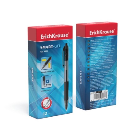 Automatic gel handle Erichkrause Smart-Gel, black rod-6