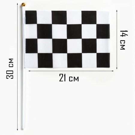 The flag of races, finish, formula 1, set 10 pcs, 14 x 21 cm, polyester