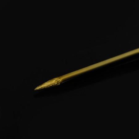 The base "brooch-og" with a sheet (set of 5 pcs.), L = 7 cm, site 0.9 cm, color gold-2