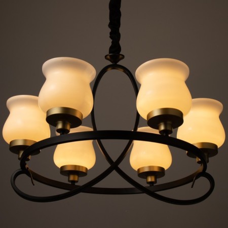 Cante "Country" 5x40W E27 black and gold 60x60x50 cm Bayerlux-3