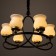 Cante "Country" 5x40W E27 black and gold 60x60x50 cm Bayerlux