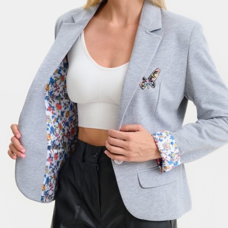 Women's jacket Emporio Armani, Gray Melange, Rr. 42-3
