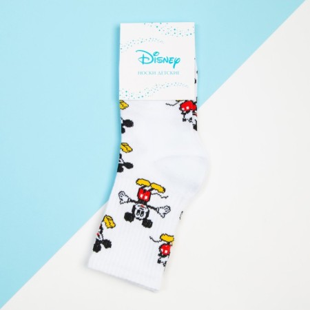 Socks for the boy "Mickey Mouse", Disney, 20-22 cm, white color-2