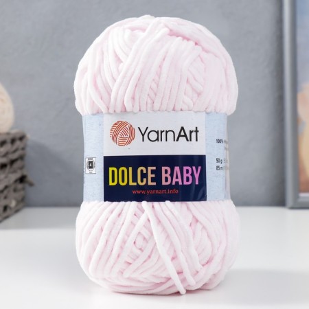 Yarn "Dolce Baby" 100% micropoliester 85m/50 g (781 sv. Rizovye)