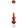 Bayerlux lamp "Scandy" LED 6W 4000K Red 12x12x37-205cm