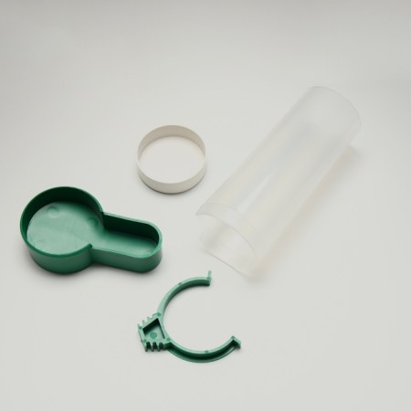 Drive/bird feeder with a lid of 4 x 13 cm, 150 ml, green-2