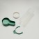 Drive/bird feeder with a lid of 4 x 13 cm, 150 ml, green
