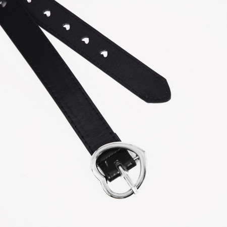 Building belt, width 2.4 cm, metal buckle, black color-1