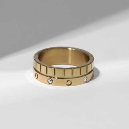 Xuping ring Status, white color in gold, size 17-1