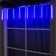 Garland "icicles" 2.5 × 0.3 m, IP65, transparent thread, 192 LED, glow blue with a drain effect, 12 V