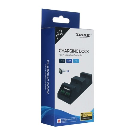 Charger for 2 Gampads PS4 Dobe TP4-1822, magnetic connectors, with indication-7