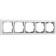 Frame for 5 posts WL03-FRAME-05-WHITE, white color
