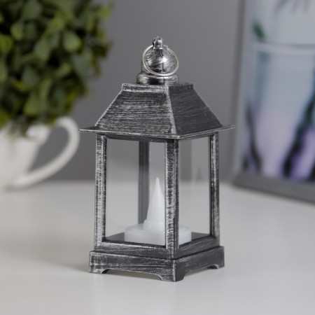Nightlight "Light Small" LED from batteries 3xlr44 black-silver 6x6x13 cm